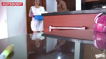 Maid fucked house owner