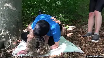 Hairy sex in the woods
