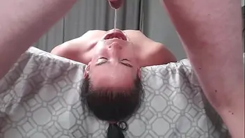 Xhamster pisswhore drinking piss with her mouth stretched open