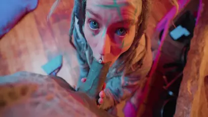 Lily lu in maid taken from behind in the kitchen