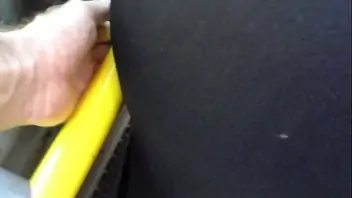 Ass grope on bus