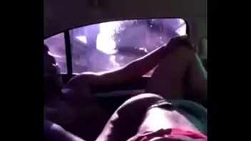 Blonde fucked in car