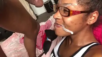 Ebony thot teen masturbation in bathroom