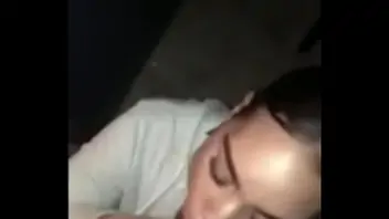 Friend giving blowjob for helping her move