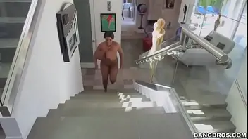 Fucking black while son upstairs