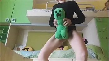 Girl amateur playing with toys her pussy
