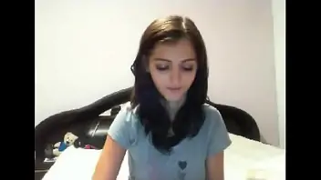 Girlfriend playing with her nipples