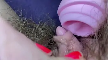 Hairy pussy tanning