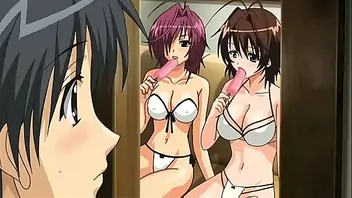 Hentai sisters fucked by pool
