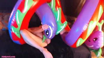 Humping inflatable and popping