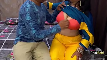 Indian aunty fucking with real face
