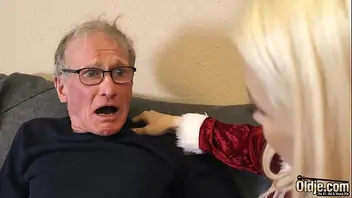 Old man shaves and fucks teen