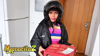 Pizza girl gangbang