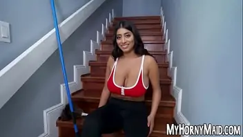 Russian teen with great tits getting fucked