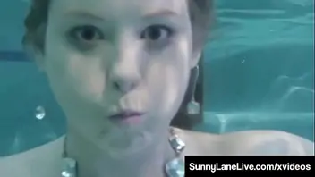Sunny boobs pressing video