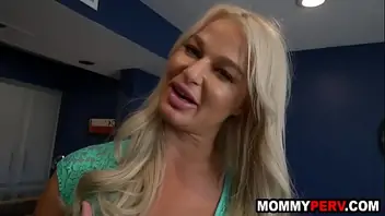 Thick mom tits and ass wants son to dick her down